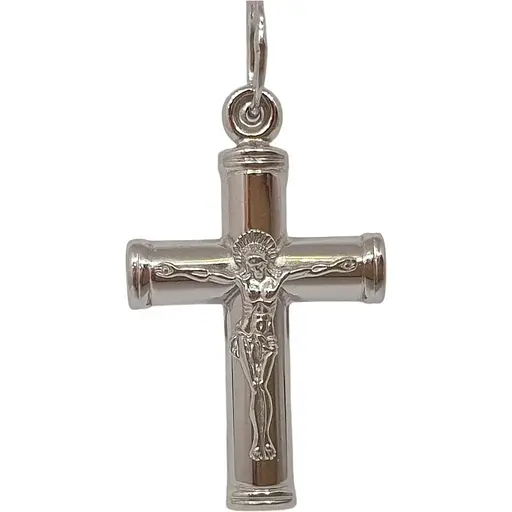Срібний хрест Харківська ювелірна фабрика Розп'яття Христа. 3592-ПР