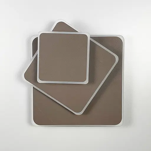 Квадратний коричневий LED світильник-трансформер 26х26 см | Арт. 8663/3F CF (квадрат) | Line F - фото 1