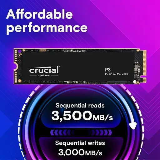 SSD накопитель Crucial P3 2TB (CT2000P3SSD8) [142559] - фото 5