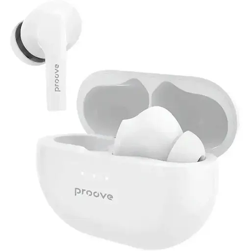 Бездротові навушники Proove Woop, TWS, ANC, IPX4, BT5.1, 30mAh, 280mAh, 6h, white UA UCRF
