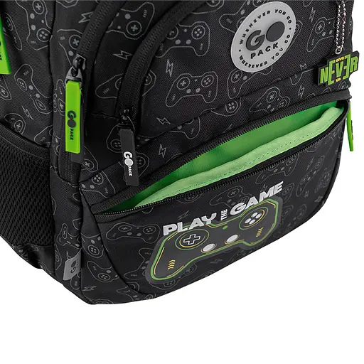 Рюкзак GoPack Education 175M-7 Never Give Up Черно-зеленый (GO26-175M-7) - фото 9