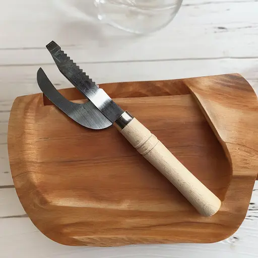 Рибочистка ніж для чищення риби з дерев'яною ручкою 22 см, Kitchette 86359 - фото 5