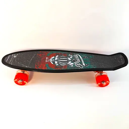 Скейт пенни борд Best Board, PU колеса, светящиеся, диаметр 6 см, S-00635 (в ассортименте)