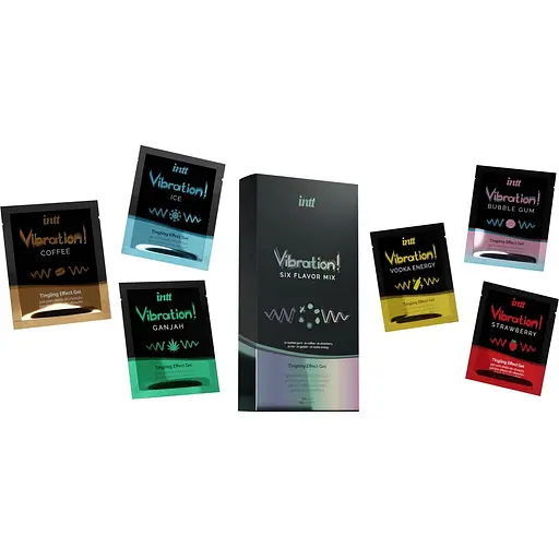 Набір пробників рідкого вібратора Intt Vibration Six Flavor Mix (12 по 5 мл) - фото 3