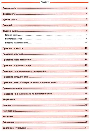 Довідник у таблицях. Українська мова. 5–6 класи - фото 2
