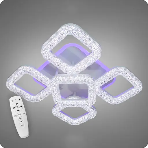 Люстра світлодіодна 517 Dlight 3color з пультом 65Вт Білий (01839) - фото 2