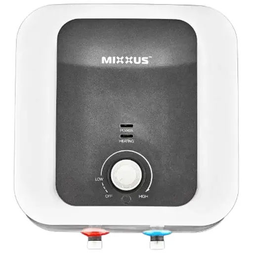 Водонагреватель Mixxus EWH-1115 SMALL OVER 15 л над мойкой, 1500 Вт, мокрый ТЭН, вертикальный, квадратный, белый (WH0607) - фото 1
