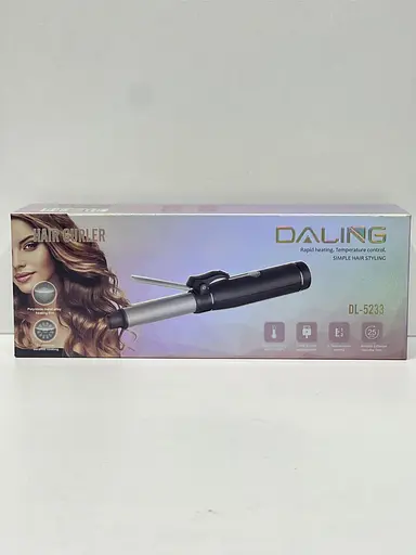 Акумуляторна плойка щипці Daling DL-5233 для завивки волосся 20мм Чорний - фото 6