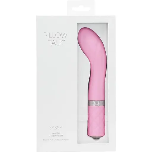 Розкішний вібратор Pillow Talk Sassy з кристалом Сваровськи для точки G подарункова упаковка - фото 9