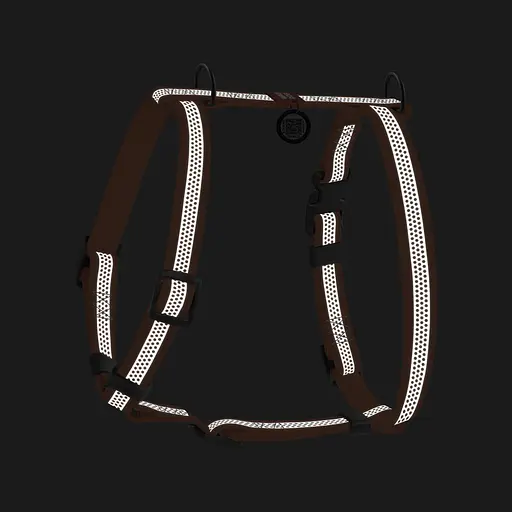 Шлей для собак водостойкая анатомическая Н-образная Waudog Waterproof с QR-паспортом светоотражающая пластиковая пряжка-фастекс S Ш - фото 3