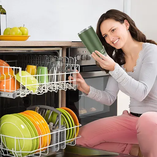 WETOWETO 20 унцій Ізольована склянка з нержавіючої сталі, кавовий стакан, двостінний вакуумний кавовий кухоль, проникна чашка - фото 5