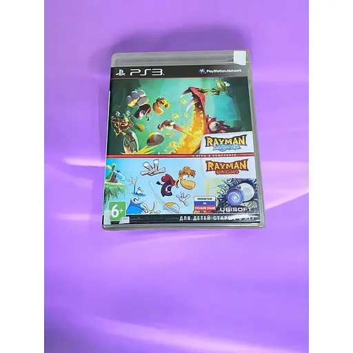 Локалізований диск на PlayStation 3 ліцензія "Rayman Legends" та "Rayman Origins"