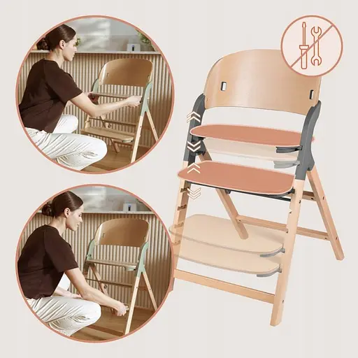 Багатофункціональний стільчик Lionelo Megan Grey Wood (LO-MEGAN GREY WOOD) - фото 4