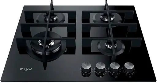 Варочная панель Whirlpool газовая на стекле, 60 см, чугун, конфорка с двойным рядом пламени, черный - фото 3
