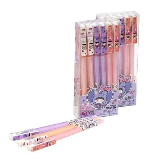 Ручка пишет-стирает 34218 синяя, упаковка 12 шт