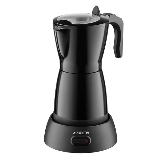 ARDESTO Электрическая кофеварка-гейзер 0,3 л, молотый кофе, черный - фото 2