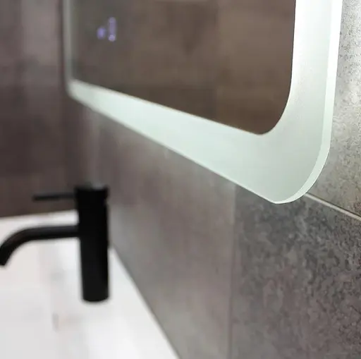 Дзеркало Dusel DE-M3011 75x120 см Сенсорне включення + підігрів + годинник / темп, Білий - фото 2