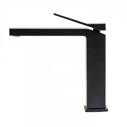 Змішувач для умивальника Rea Duet black чорний низький REA-B4412 Чорний - фото 3