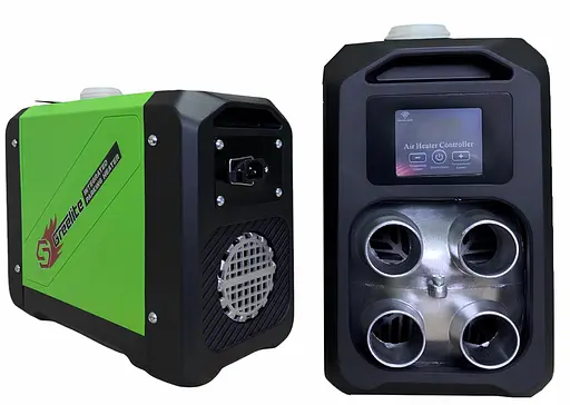 Автономный дизельный обогреватель WEBASTO GREELITE SN5000 с низким уровнем шума 5000 Вт Черный с зеленым - фото 6