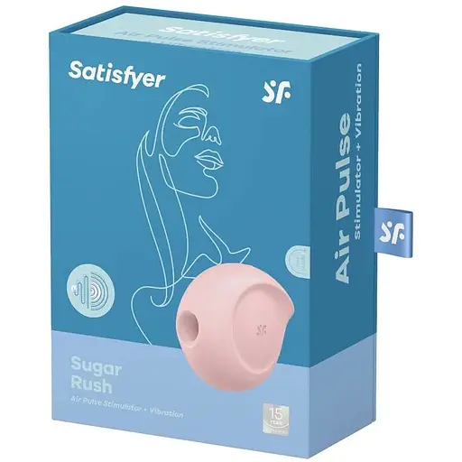 Вакуумний кліторальний стимулятор із вібрацією Satisfyer Sugar Rush Rose - фото 5