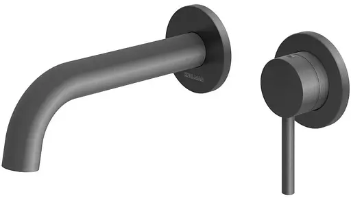 Змішувач для умивальника Kohlman Axel graphite + BOX прихованого монтажу QW180AG Графит - фото 1