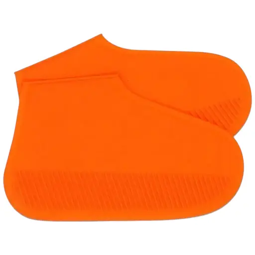 Багаторазові бахіли-чохли для взуття Kidigo силіконові від води та бруду S Orange (kz237)