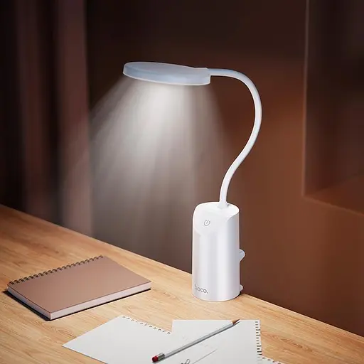 Настольная лампа HOCO HX10, LED, с прищепкой, гибкая ножка, USB питание - фото 4