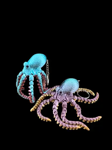 3D Игрушка Осьминог, 17 см, подвижный - фото 2