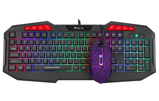 Клавиатура с мышкой Xtrike Me MK-503 с радужной подсветкой - фото 2