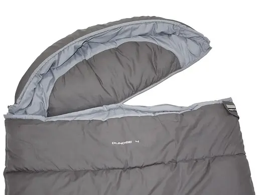 Спальний мішок High Peak Dundee 4/+4°C Grey/Light Grey Left (21238) - фото 2