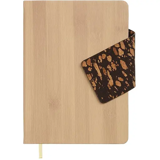 Щоденник датований Buromax Nature 2026 A5 штучна шкіра пісочний (BM.21143-22)