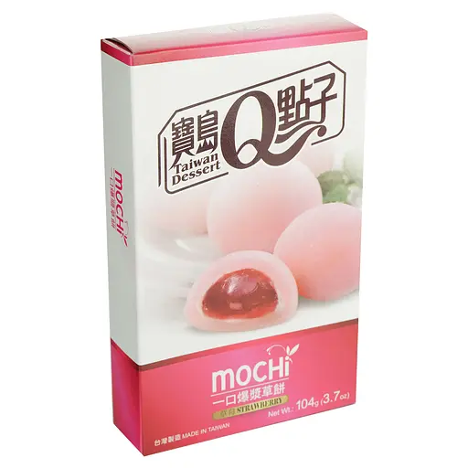 Пирожное моти Taiwan Dessert Strawberry 104 г (10077) - фото 2