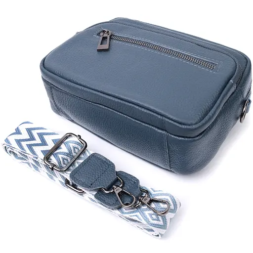 Кожаная женская сумка Vintage 21х14х8 см sum0026589 - фото 8