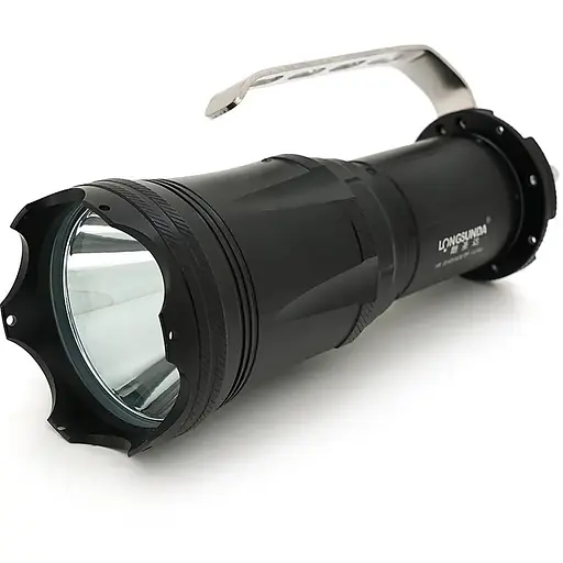 Фонарь поисковый Longsunda SJ-1216, XHP70, 35W, 4 режима, 10400mah, Black, IP40, СЗУ, 200х75х100мм, BOX