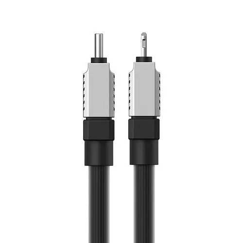 Кабель PD Baseus CoolPlay Series Fast Charging Cable Type-C to iP 20W 2 м черный CAKW000101 - фото 1