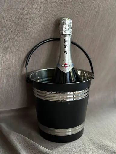 Ведро для льда и охлаждения напитков ведро для шампанского-вино-лед 3л верхний Ø17.5см EB-19321 Черный - фото 2