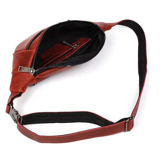 Жіноча шкіряна сумка-бананка Tarwa 31х14х6 см sum0026367 - фото 2