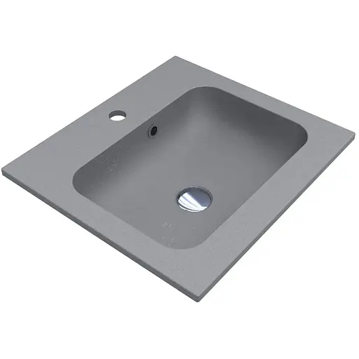 Умивальник Miraggio Della 500 mirastone gray 0000985, Сірий - фото 1