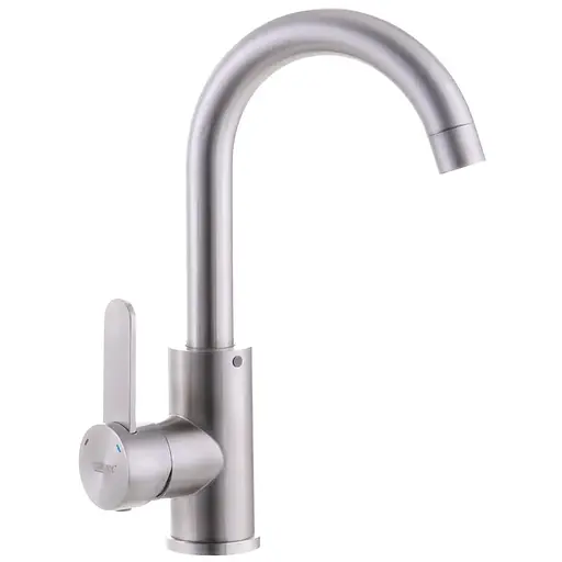 Змішувач для умивальника Zerix LUM-001 ZX3123 Нержавіюча сталь - фото 1