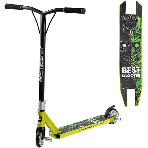 Самокат трюковий Best Scooter 69х11х54 см Різнобарвний 000254836
