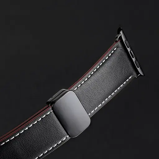 Ремешок Dux Ducis Genuine Leather для Apple Watch 38/40/41/42mm(ser.10) Black - фото 4