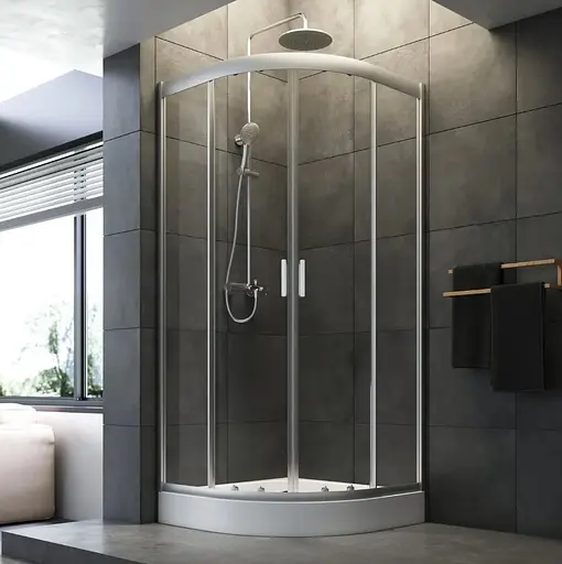 Душевая кабина AM.PM Gem 5-corner Pivot W90UG-401-9090-MT - фото 1