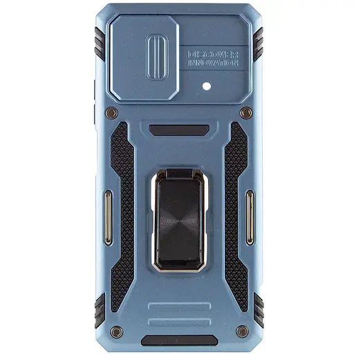 Ударостійкий чохол Camshield Army Ring для Xiaomi Poco F5 / Note 12 Turbo Блакитний / Light Blue