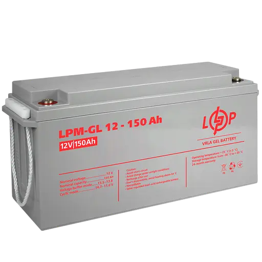 Аккумулятор гелевой LPM-GL 12V - 150 Ah - фото 4