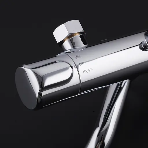 Душова система з термостатом Gappo G2490, вилив - перемикач на лійку, хром - фото 6