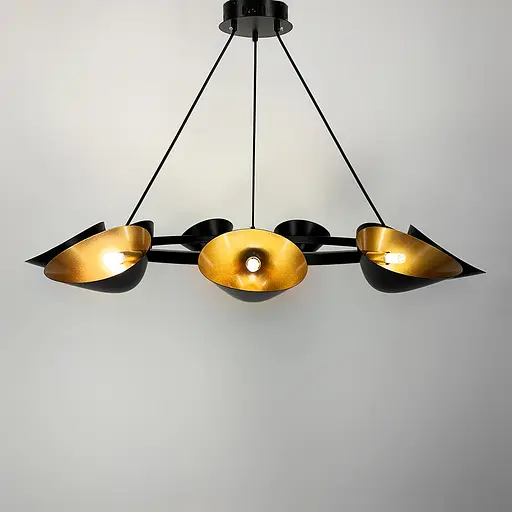 Кольцевая подвесная люстра с поворотными металлическими плафонами Line.F Количество ламп 12 - фото 5