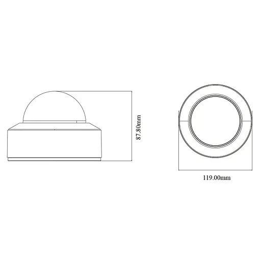 IP-видеокамера 4Mp TVT TD-9541S4-C(D/PE/AW2) f=2.8mm, ИК+LED-подсветка, с микрофоном (77-00449) - фото 2
