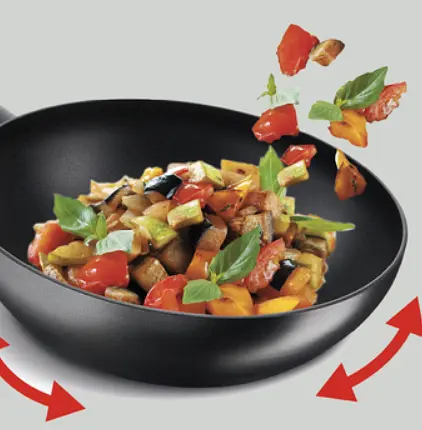 Сковорода WOK Tefal глубокая 28 см Stock Франция - фото 3