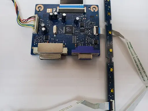 Материнская плата монитора HP P201 4H.22J01.A00 "Б/У" - фото 2