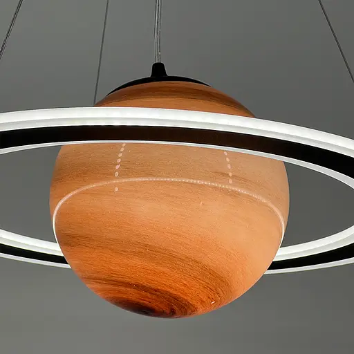 Подвесной светильник Сатурн Ø50 см со стеклянным плафоном Ø20 см Line F SG11-500 - фото 5